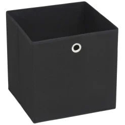 vidaXL Opbergboxen 4 st 32x32x32 cm nonwoven stof zwart