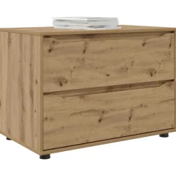 vidaXL Opbergkast Artisan Eiken 80 x 48 x 57 cm Bewerkt hout