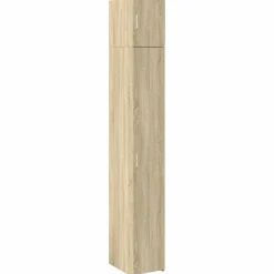 vidaXL Opbergkast smal 30x42,5x225 cm bewerkt hout sonoma eikenkleurig