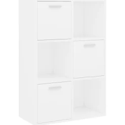 vidaXL Opbergkast 60x29,5x90 cm bewerkt hout wit