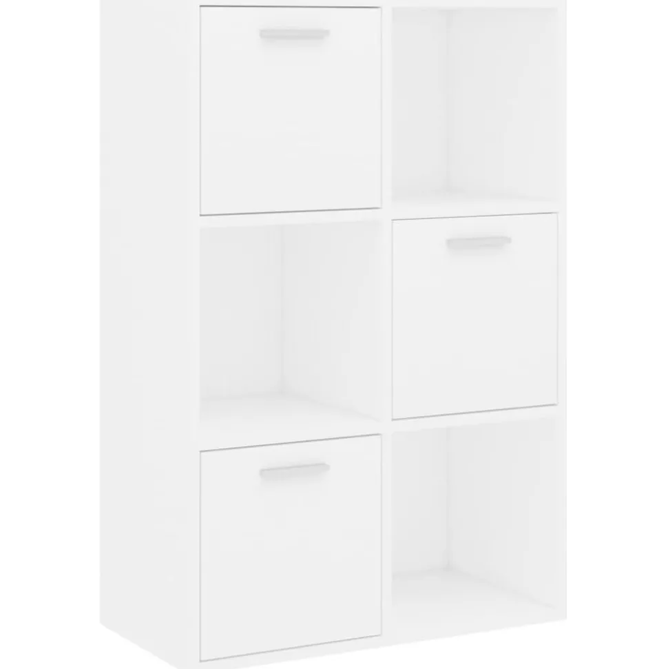 vidaXL Opbergkast 60x29,5x90 cm bewerkt hout wit