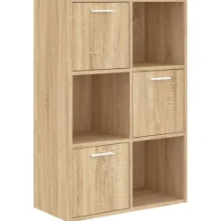 vidaXL Opbergkast 60x29,5x90 cm bewerkt hout sonoma eikenkleurig