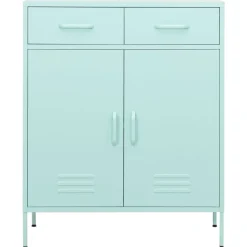 vidaXL Opbergkast 80x35x101,5 cm staal mint