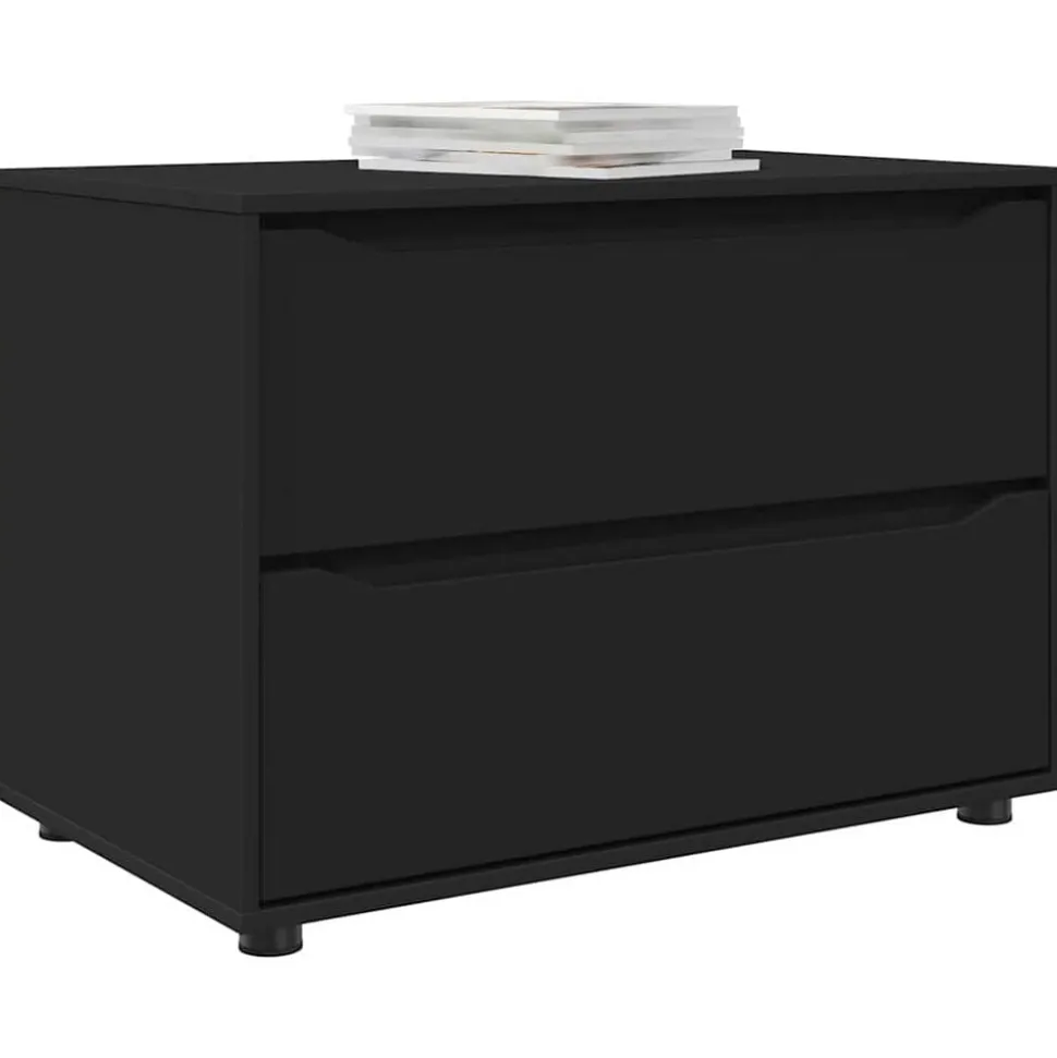 vidaXL Opbergkast Zwart 80 x 48 x 57 cm Bewerkt hout