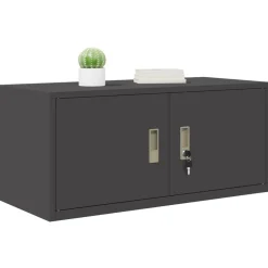 vidaXL Opbergkast Zwart 90 x 40 x 40 cm Staal