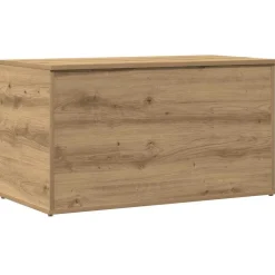 vidaXL Opbergkist 84x42x46 cm bewerkt hout artisanaal eikenkleurig