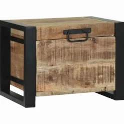 vidaXL Opbergkisten met opslag Bruin 40 x 30 x 30 cm Massief mangohout