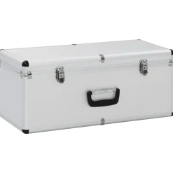 vidaXL Opbergkoffers 3 st aluminium zilverkleurig