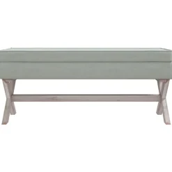 vidaXL Opbergkruk 110x45x49 cm fluweel lichtgrijs