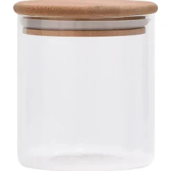 vidaXL Opbergpotten met bamboe deksel 6 st 600 ml glas