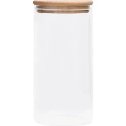 vidaXL Opbergpotten met bamboe deksels 4 st 1200 ml glas