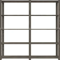 vidaXL Opbergrek 5-laags 170x38x170 cm massief grenenhout grijs
