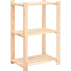 vidaXL Opbergrek 3-laags 60x38x90 cm massief grenenhout 150 kg