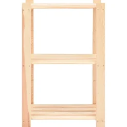 vidaXL Opbergrek 3-laags 60x38x90 cm massief grenenhout 150 kg