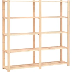 vidaXL Opbergrek 5-laags 170x38x170 cm massief grenenhout 500 kg