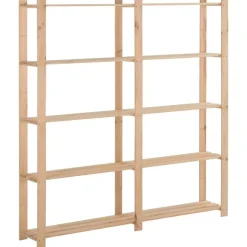 vidaXL Opbergrek 5-laags 170x28,5x170 cm massief grenenhout