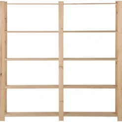 vidaXL Opbergrek 5-laags 170x28,5x170 cm massief grenenhout
