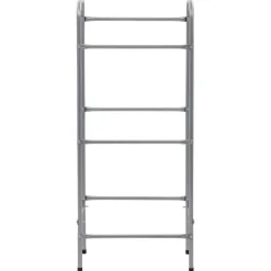 vidaXL Opbergrek voor 3 kratten 50x33x116 staal zilverkleurig