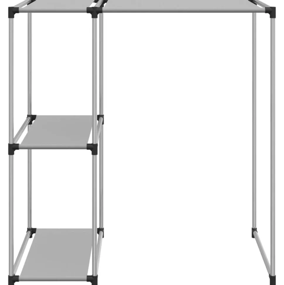 vidaXL Opbergrek voor boven wasmachine 87x55x90,5 cm ijzer grijs