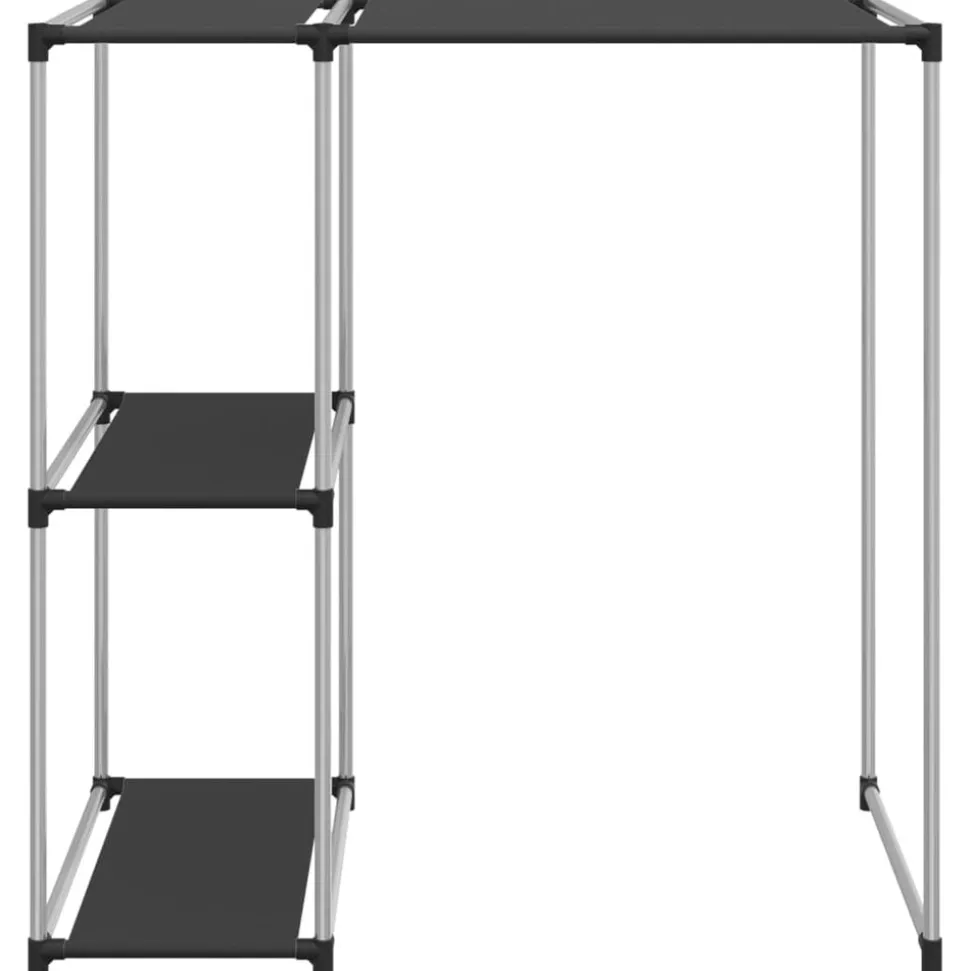 vidaXL Opbergrek voor boven wasmachine 87x55x90,5 cm ijzer zwart