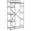 vidaXL Open Kledingkast met plank Zwart 101 x 43 x 188 cm Staal