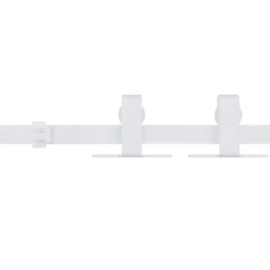 vidaXL Ophangset voor minischuifdeur 183 cm koolstofstaal wit