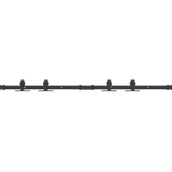 vidaXL Ophangset voor schuifdeur 122 cm koolstofstaal