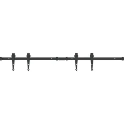 vidaXL Ophangset voor schuifdeur 122 cm koolstofstaal