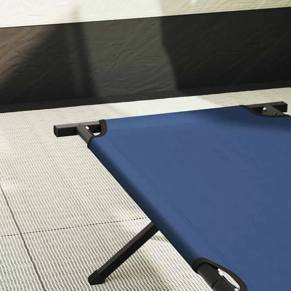 vidaXL Opvouwbaar Camping Bed Blauw 193 x 69 x 45 cm Oxford stof