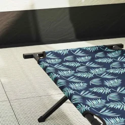 vidaXL Opvouwbaar Camping Bed Blad Bossen 193 x 69 x 45 cm Oxford stof