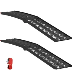 vidaXL Opvouwbare motorfiets oprijplaat 340 kg per oprijplaat 2 pcs