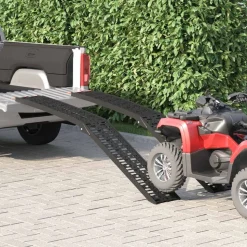 vidaXL Opvouwbare motorfiets oprijplaat 340 kg per oprijplaat 2 pcs