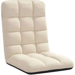 vidaXL Opvouwbare vloerstoel linnen 71x51x62 cm