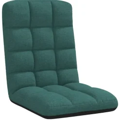 vidaXL Opvouwbare vloerstoel donkergroen 71x51x62 cm stof