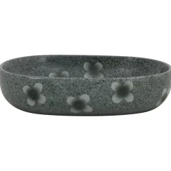 vidaXL Opzetwasbak ovaal 59x40x14 cm keramiek blauw