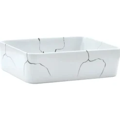 vidaXL Opzetwasbak rechthoekig 46x35,5x13 cm keramiek wit
