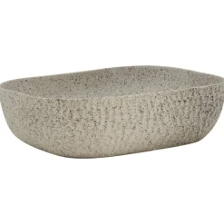 vidaXL Opzetwasbak rechthoekig 48x37,5x13,5 cm keramiek grijs