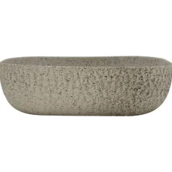 vidaXL Opzetwasbak rechthoekig 48x37,5x13,5 cm keramiek grijs