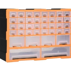 vidaXL Organiser met 38 lades 52x16x37,5 cm