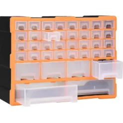 vidaXL Organiser met 38 lades 52x16x37,5 cm