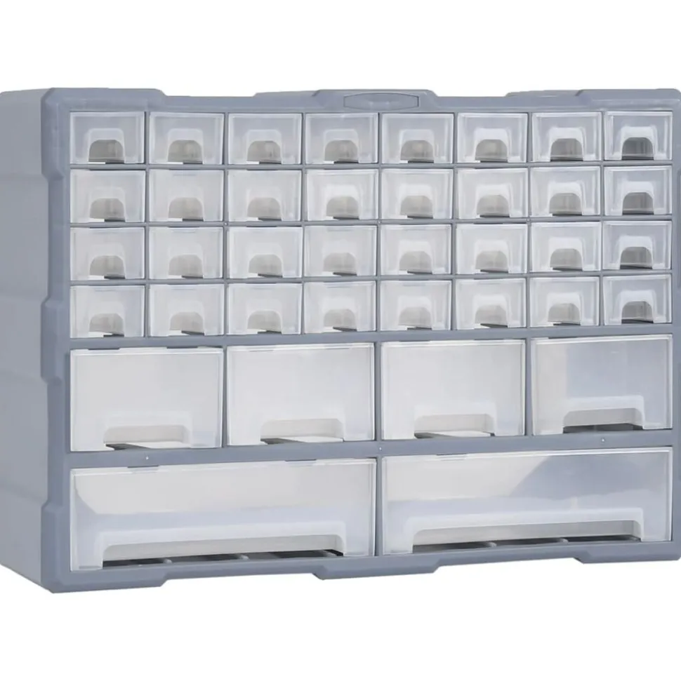 vidaXL Organiser met 38 lades 52x16x37,5 cm