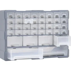vidaXL Organiser met 38 lades 52x16x37,5 cm