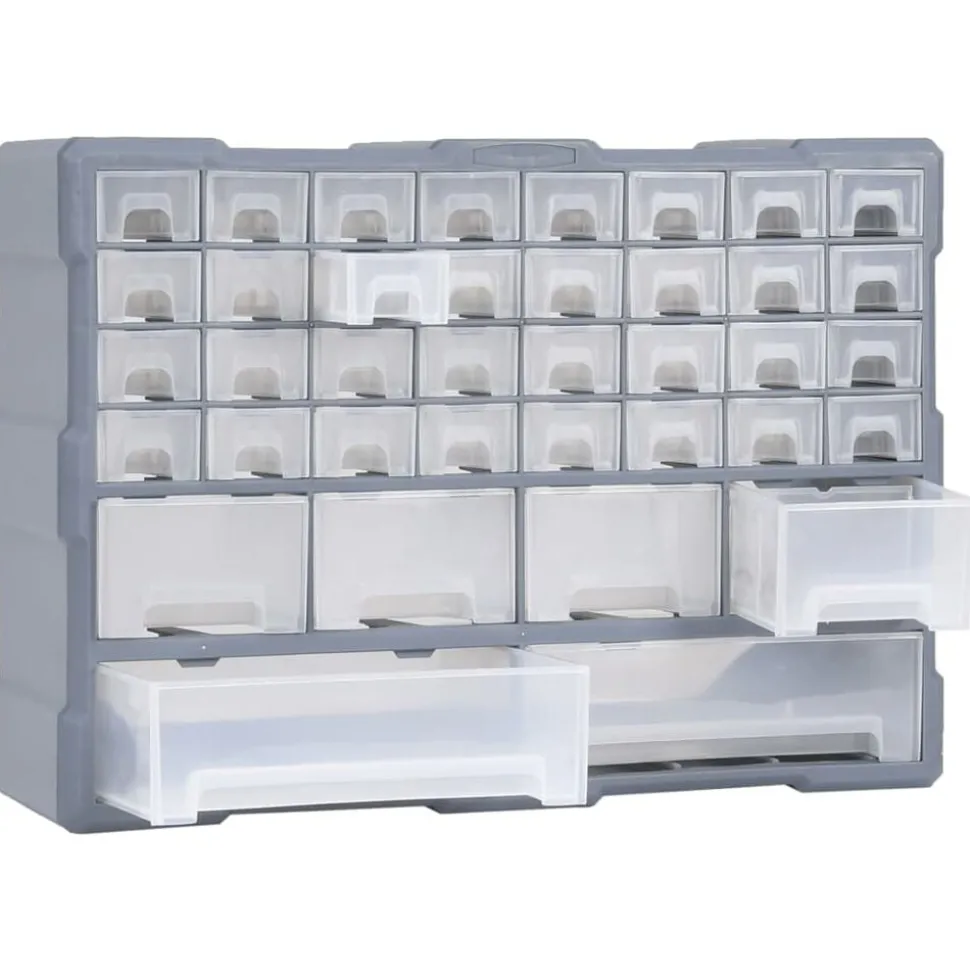 vidaXL Organiser met 38 lades 52x16x37,5 cm