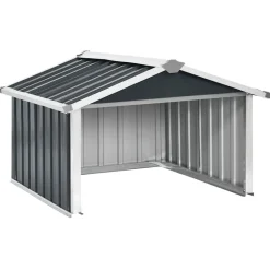 vidaXL Overkapping voor robotmaaier 92x97x63 cm staal antracietkleurig
