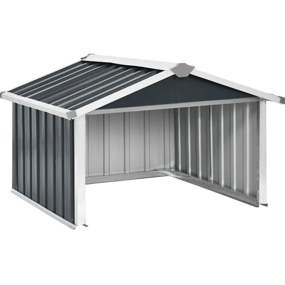 vidaXL Overkapping voor robotmaaier 92x97x63 cm staal antracietkleurig