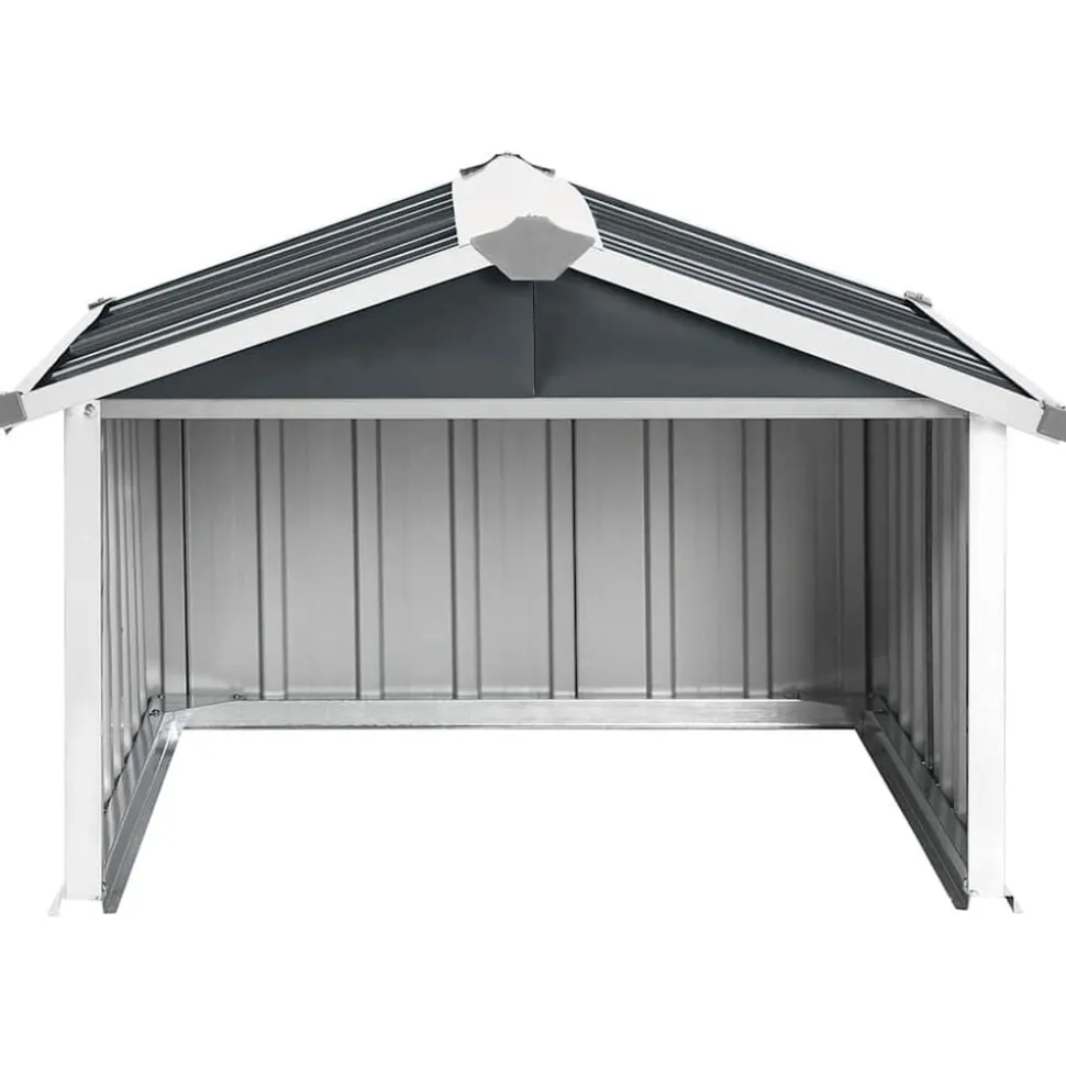 vidaXL Overkapping voor robotmaaier 92x97x63 cm staal antracietkleurig
