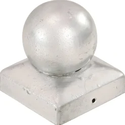 vidaXL Paalkappen 6 st bol 71x71 mm gegalvaniseerd metaal