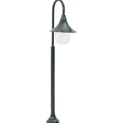 vidaXL Paalverlichting tuin E27 120 cm aluminium donkergroen