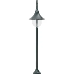 vidaXL Paalverlichting tuin E27 120 cm aluminium donkergroen