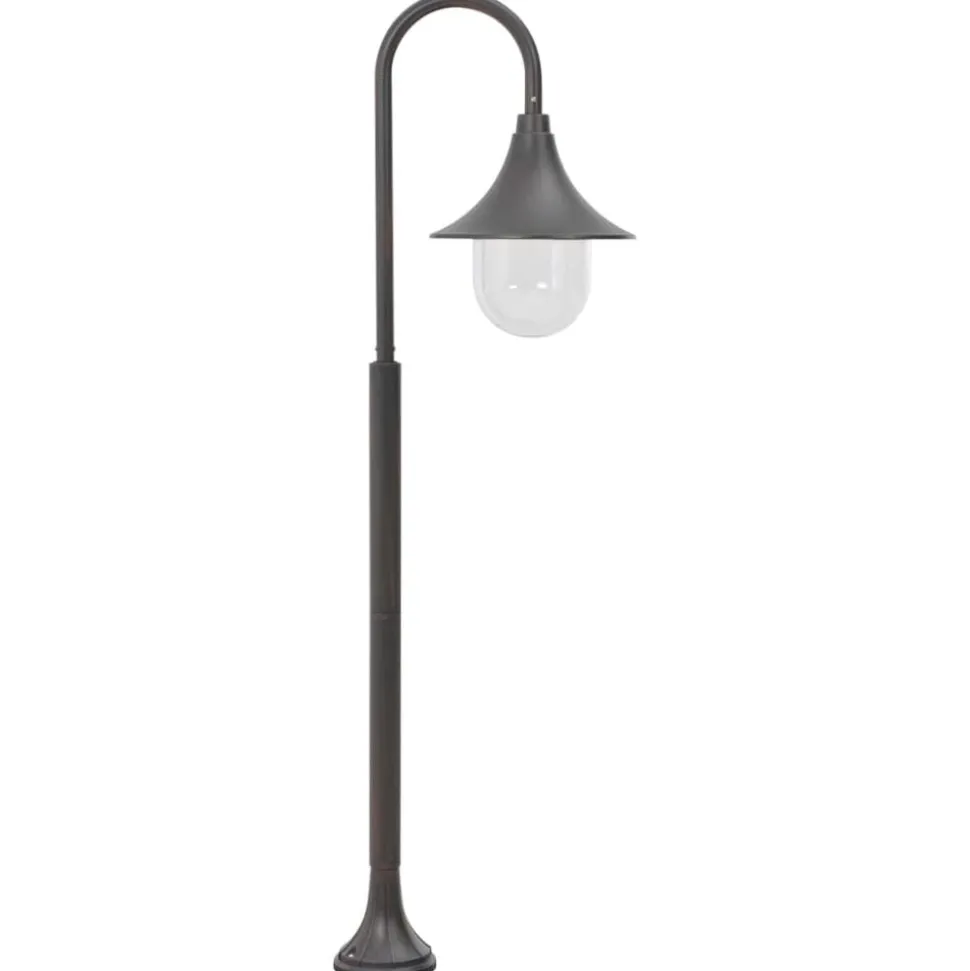 vidaXL Paalverlichting tuin E27 120 cm aluminium brons